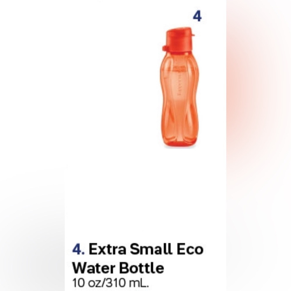 Tupperware Extra Small Eco Water Bottle